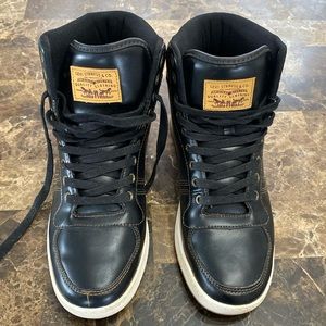 LEVI STRAUSS & Co High Top Shoes Original Riveted 8.5sz Laced worn once